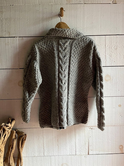 Vintage Wool Fishermen's Sweater - Diamonds & Rust