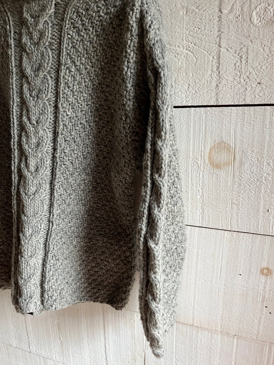Vintage Wool Fishermen's Sweater - Diamonds & Rust