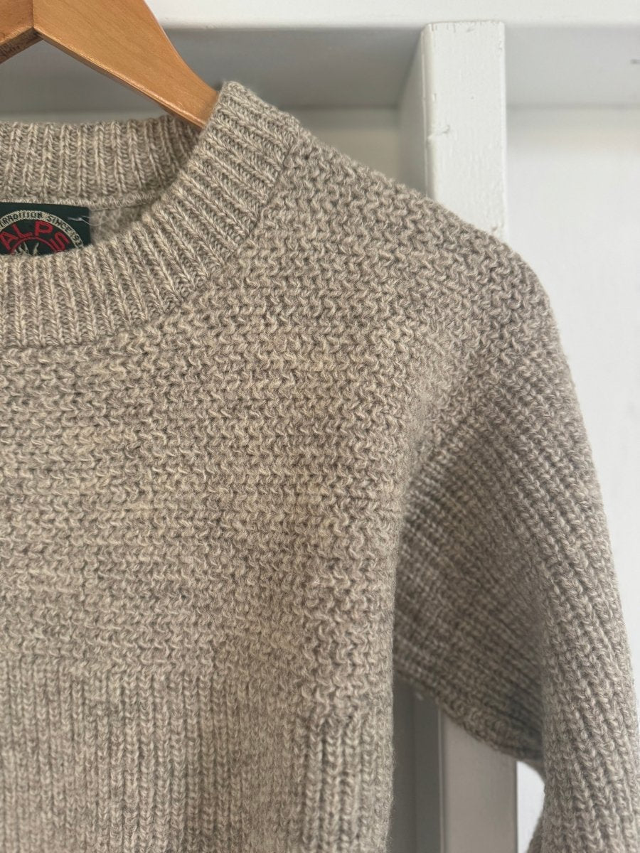 Vintage Wool Sweater - Oatmeal - Diamonds & Rust