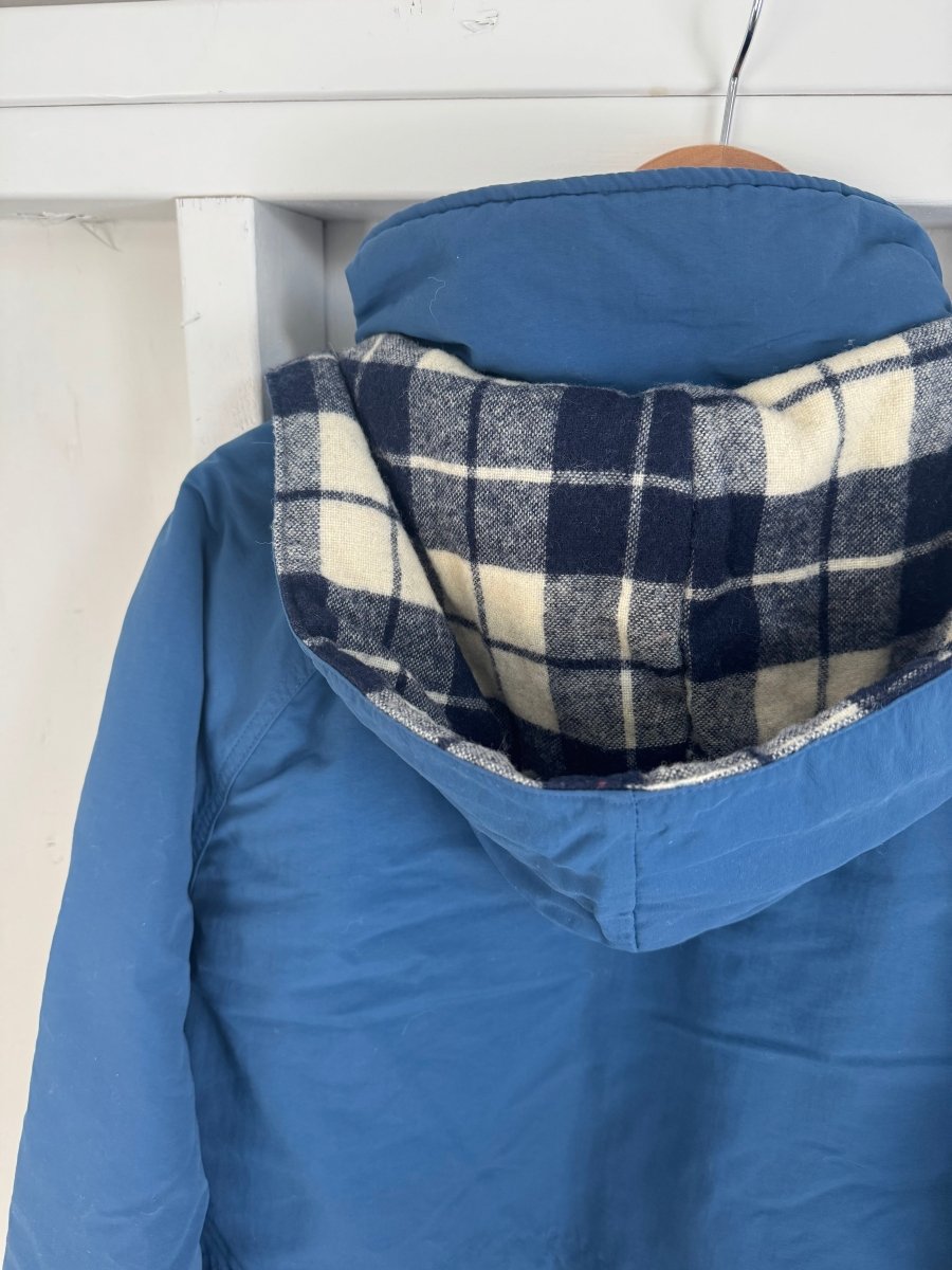 Vintage Woolrich Blanket Lined Parka - Navy Blue - Diamonds & Rust