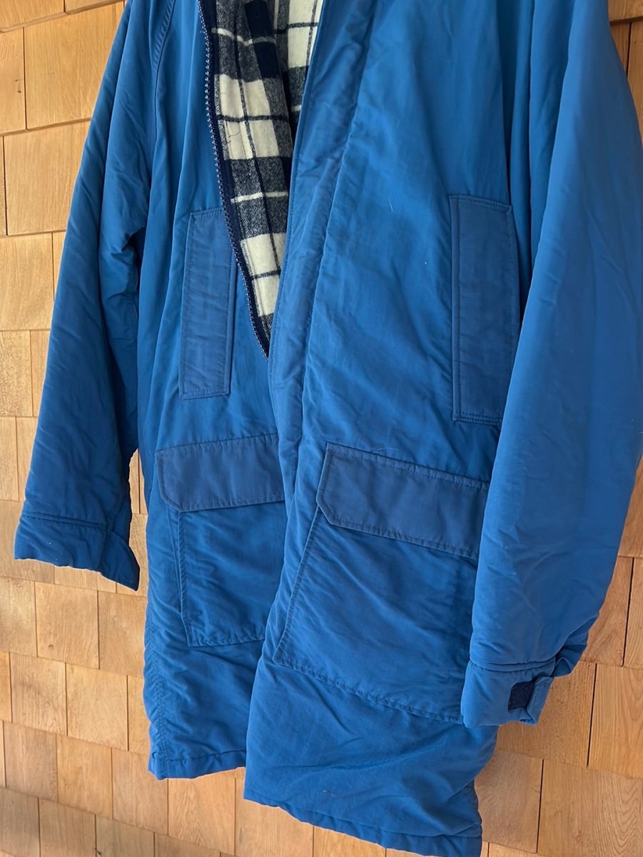Vintage Woolrich Blanket Lined Parka - Navy Blue - Diamonds & Rust