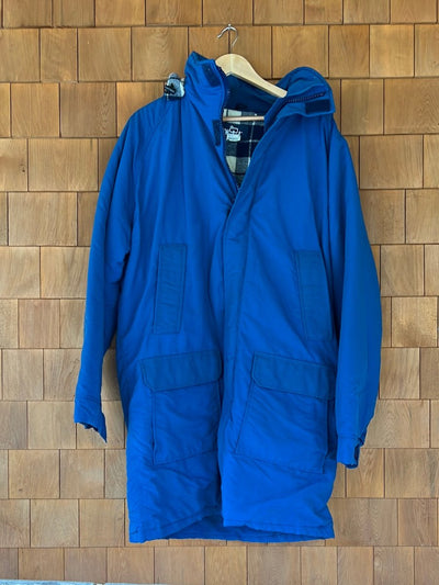 Vintage Woolrich Blanket Lined Parka - Navy Blue - Diamonds & Rust