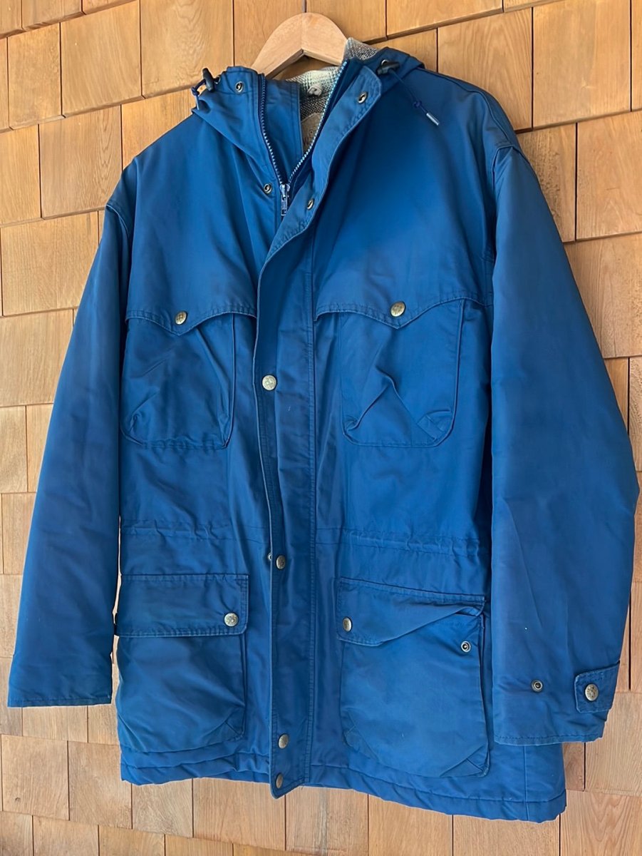 Vintage WOOLRICH Parka - Navy Blue - Diamonds & Rust
