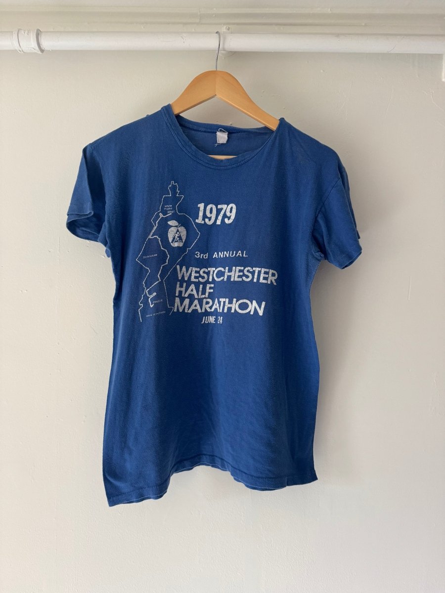 VTG 1979 Westchester Half Marathon Tee - Blue - Diamonds & Rust