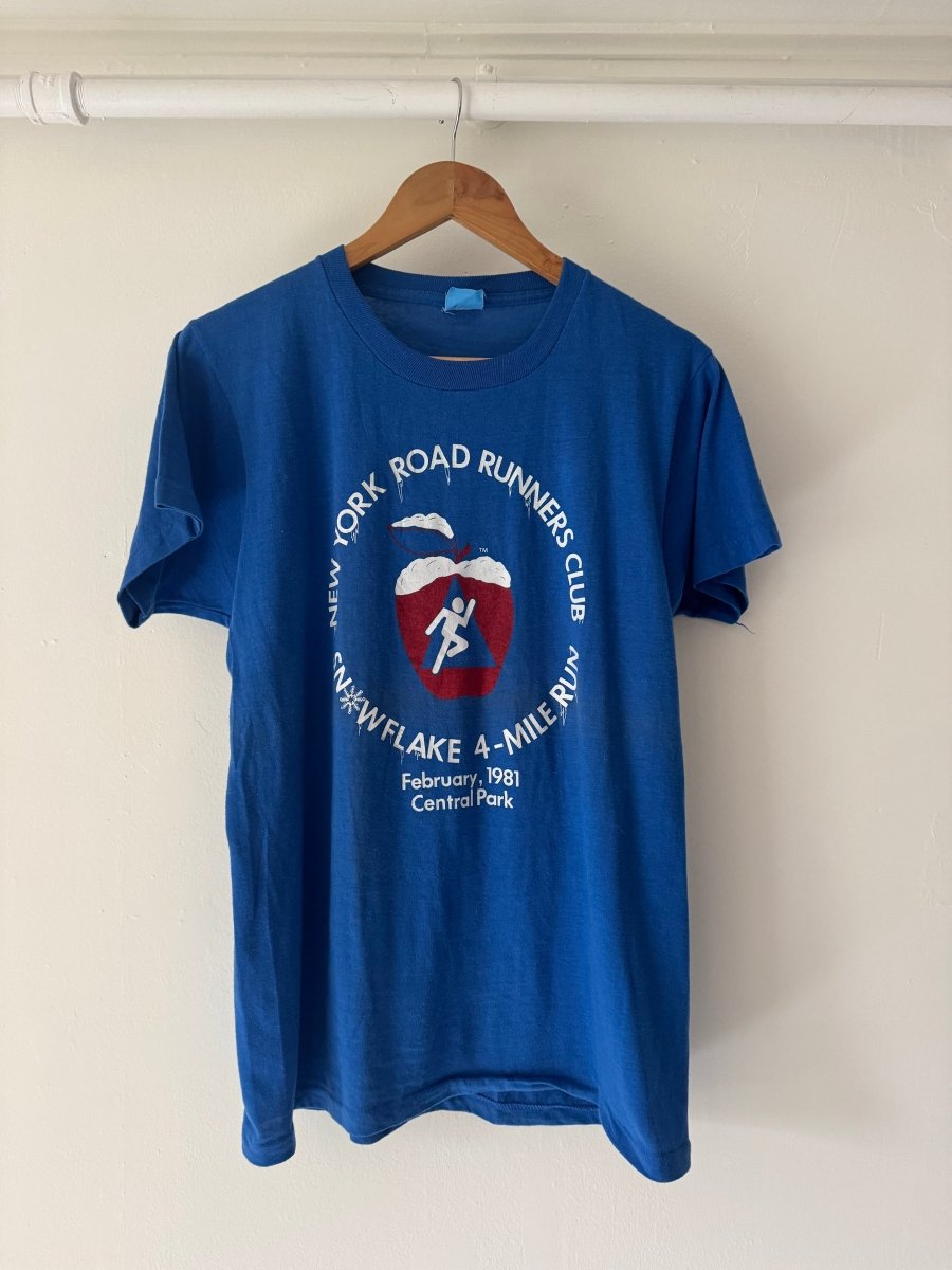 VTG 1981 NYC Road Runner's Club Tee - Blue - Diamonds & Rust