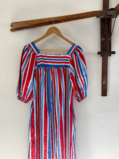 VTG 60's 70's Striped Dress - Diamonds & Rust