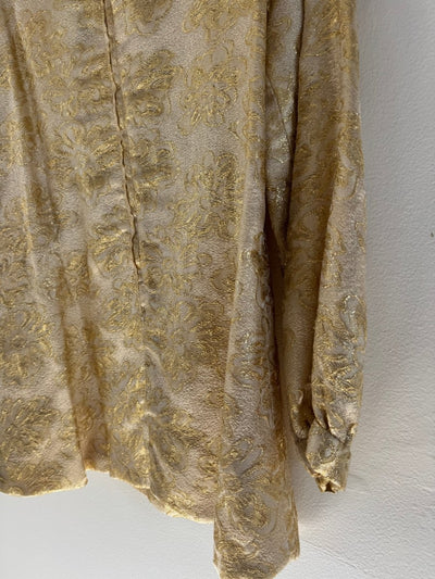 VTG 60s Gold Long Sleeve Tunic - Diamonds & Rust