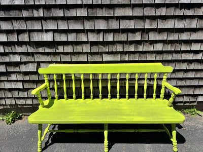 VTG Acidic Chartreuse Bench - Diamonds & Rust