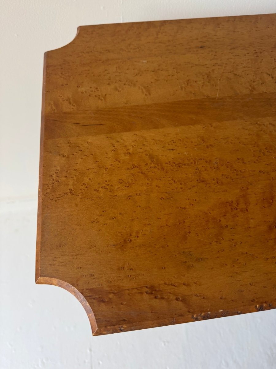 VTG Birds Eye Maple Tripod Table - Diamonds & Rust