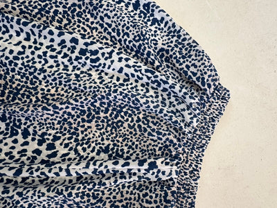 VTG Blue Leopard Skirt - Diamonds & Rust
