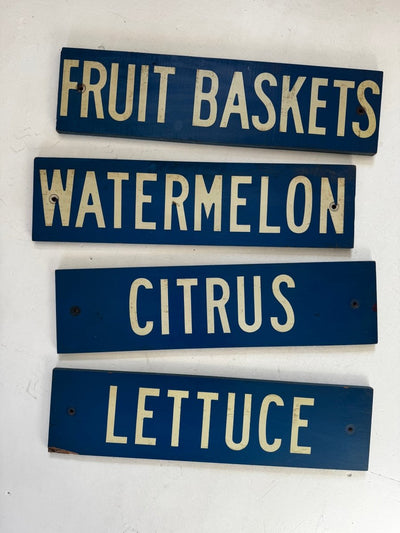 VTG Citrus Farm Stand Sign - Diamonds & Rust