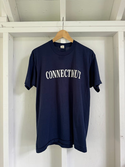 VTG CONNECTICUT Tee Shirt - Navy - Diamonds & Rust