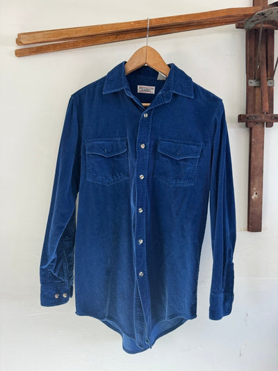 VTG Corduroy Shirt - Blue - Diamonds & Rust