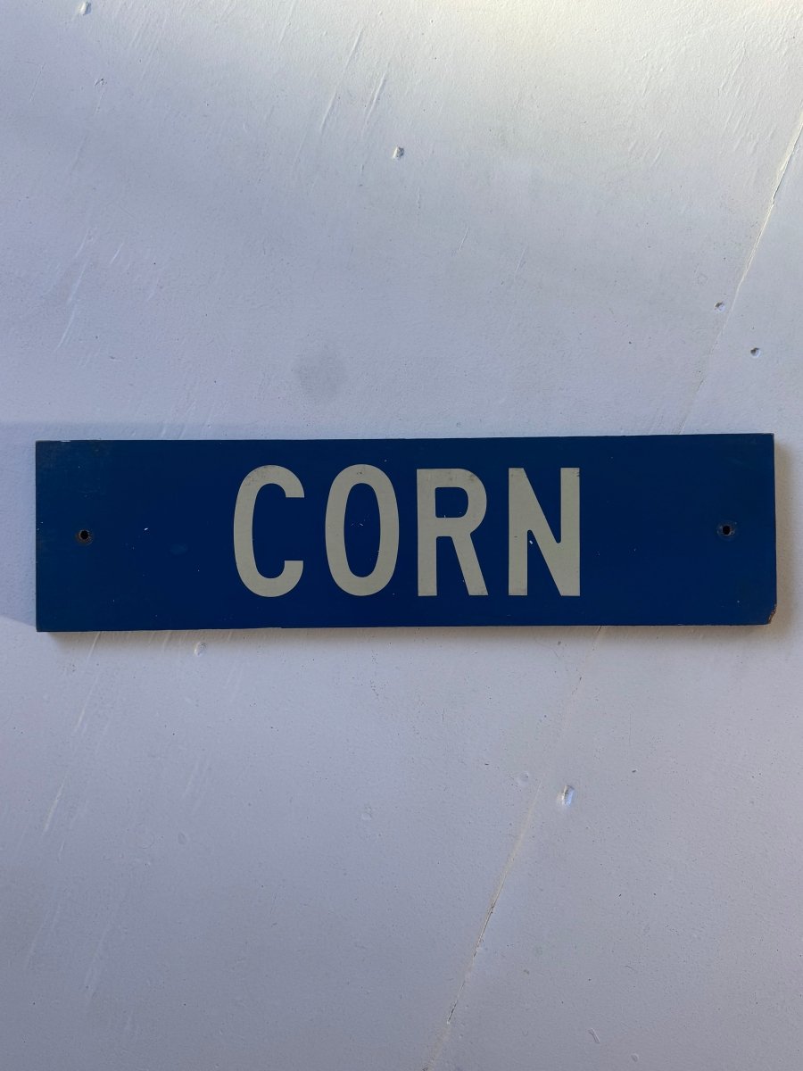 VTG CORN Farm Stand Sign - Diamonds & Rust