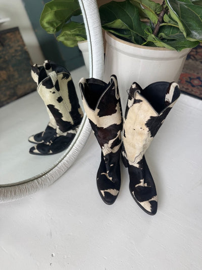 VTG Cow - Boy Boots - Diamonds & Rust