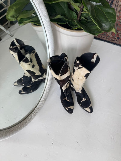 VTG Cow - Boy Boots - Diamonds & Rust
