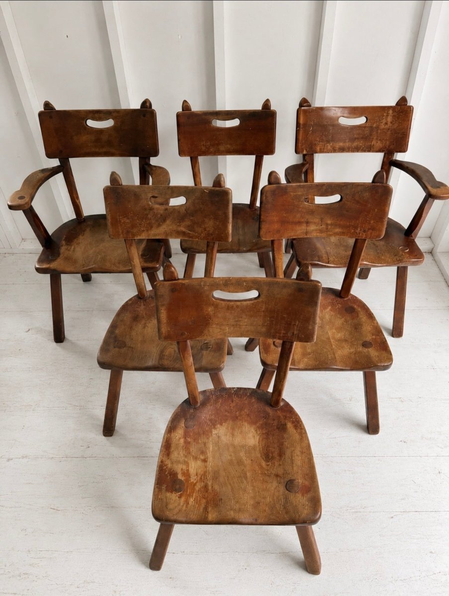 VTG Cushman Colonial Creations - Malden - Set of 6 - Diamonds & Rust