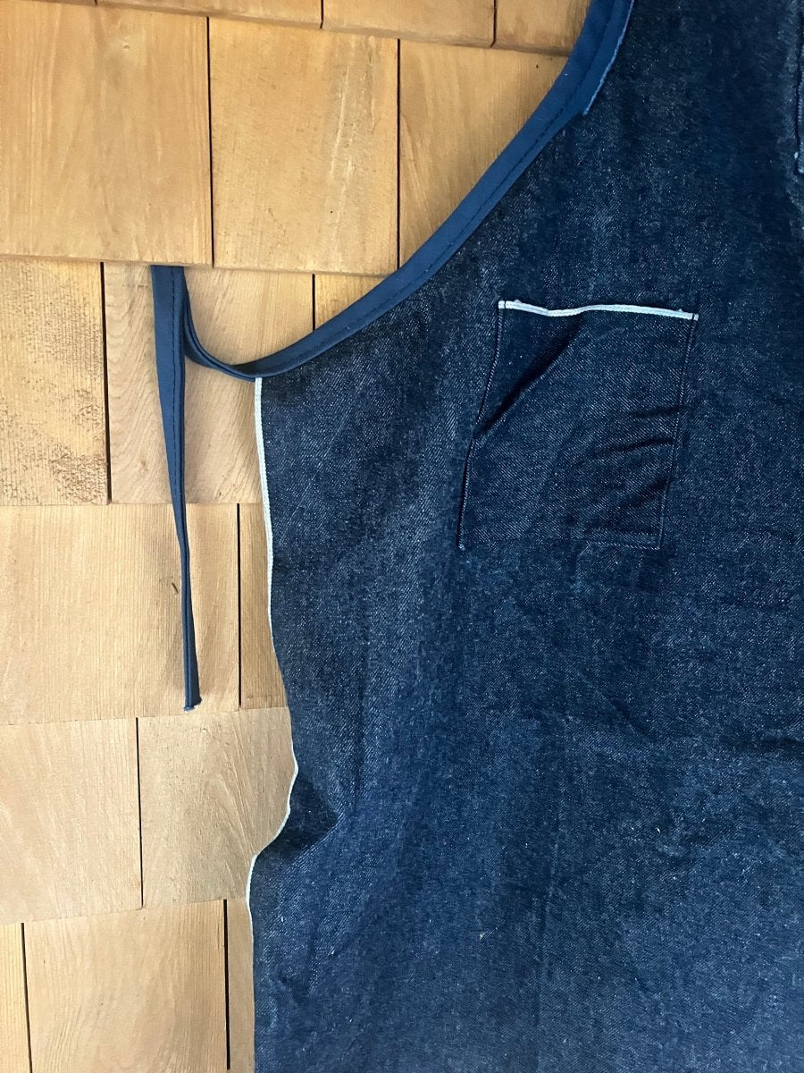 VTG Denim Apron - Diamonds & Rust