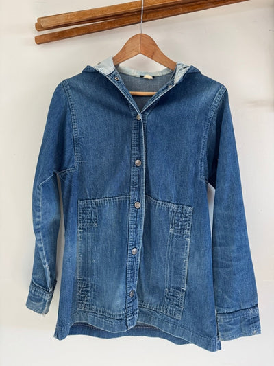 VTG Denim Hooded Jacket - Diamonds & Rust
