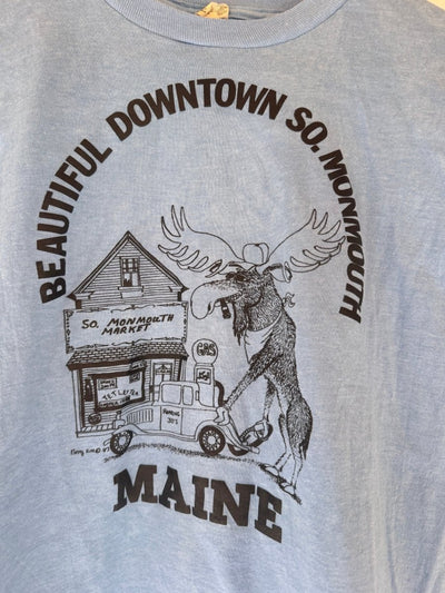 VTG Downtown So. Monmouth MAINE Tee Shirt - Diamonds & Rust