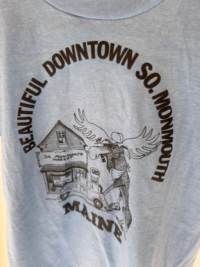 VTG Downtown So. Monmouth MAINE Tee Shirt - Diamonds & Rust