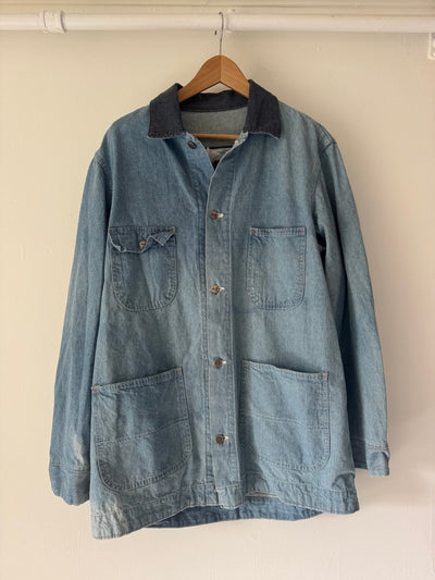 VTG Field Master Denim Chore Coat - Light - Diamonds & Rust