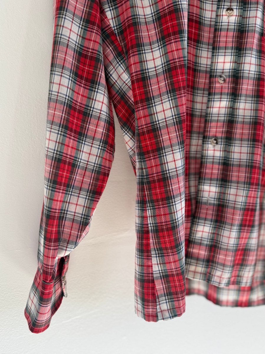 VTG Filene's Plaid Shirt - Diamonds & Rust
