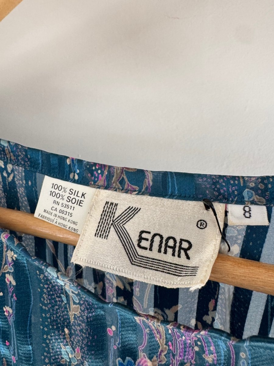 VTG Floral Silk Dress - Diamonds & Rust