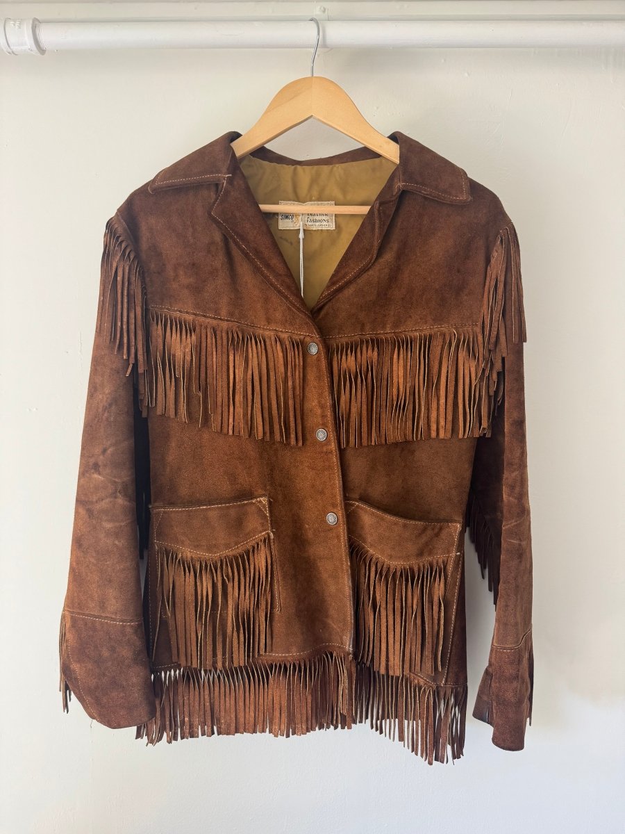 VTG Fringe Jacket - Diamonds & Rust