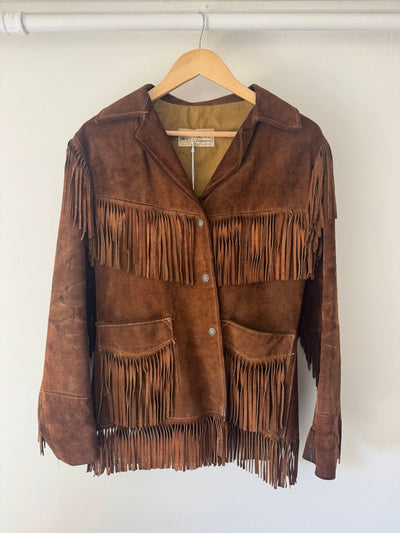 VTG Fringe Jacket - Diamonds & Rust
