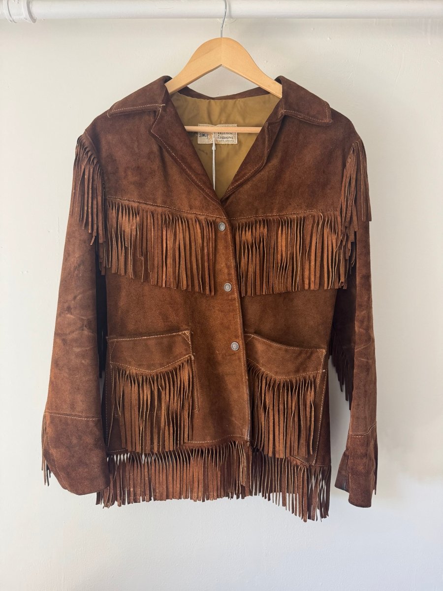 VTG Fringe Jacket - Diamonds & Rust