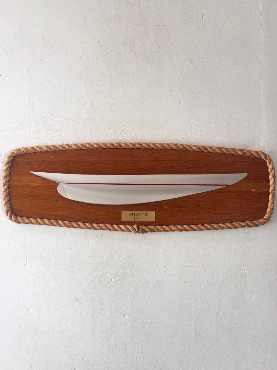 VTG Half Hull “Atlantic" Plaque - Diamonds & Rust