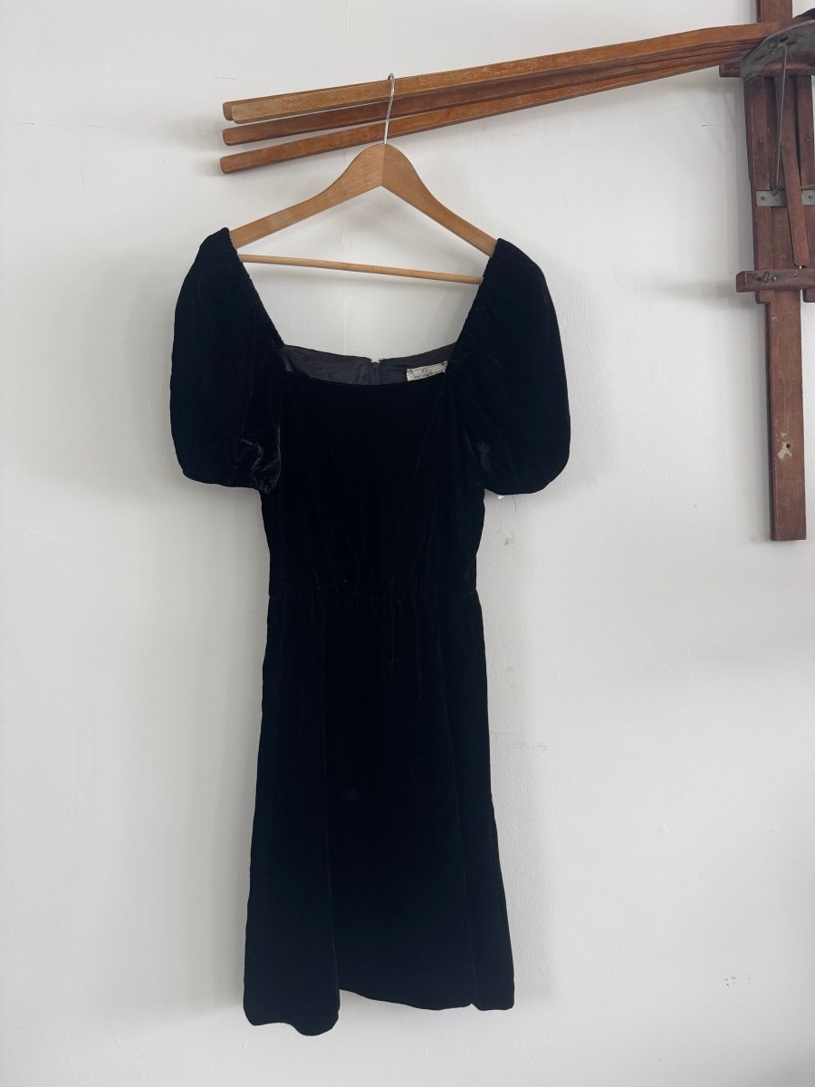 VTG Karin Stevens Velvet Dress - Diamonds & Rust