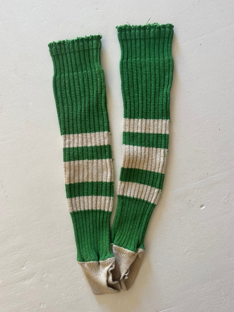 VTG Knit Leg Warmers - Diamonds & Rust