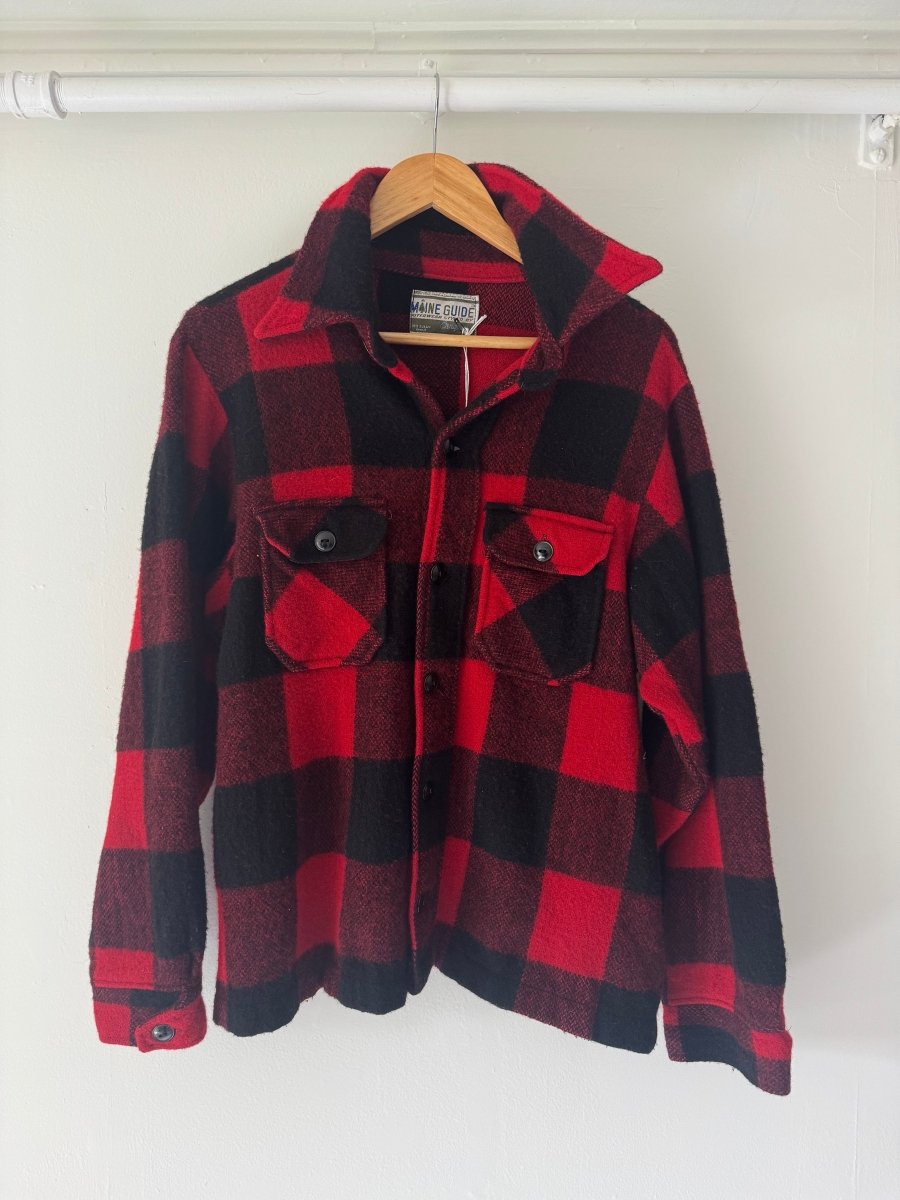 VTG MAINE Guide Buffalo Plaid Shirt - Diamonds & Rust