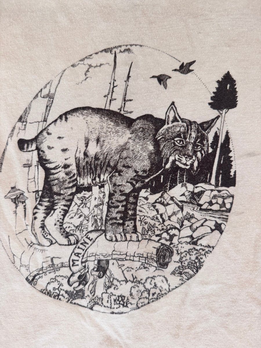 VTG Maine Mountain Lion Tee Shirt - Diamonds & Rust