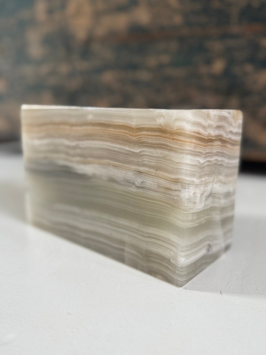 VTG Natural Stone Bookend - Diamonds & Rust