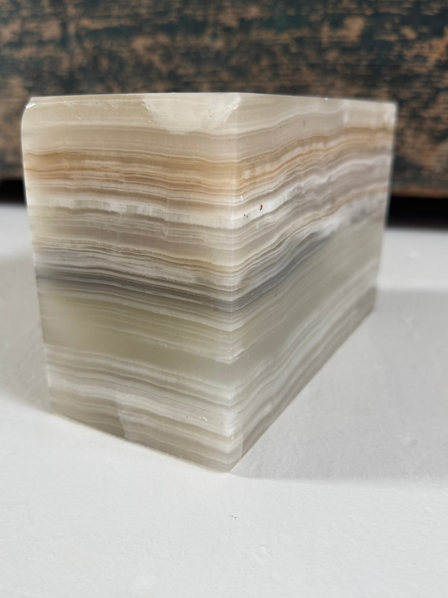 VTG Natural Stone Bookend - Diamonds & Rust
