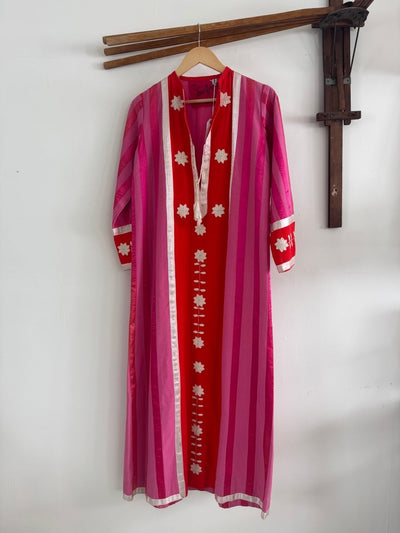 VTG Pink + Orange Caftan 60s - Diamonds & Rust