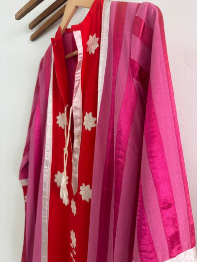 VTG Pink + Orange Caftan 60s - Diamonds & Rust