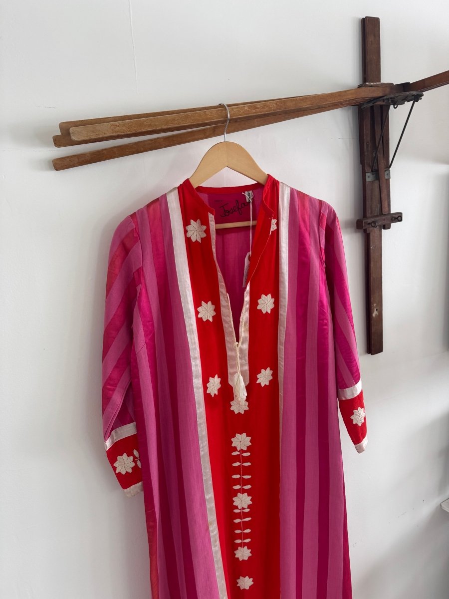 VTG Pink + Orange Caftan 60s - Diamonds & Rust