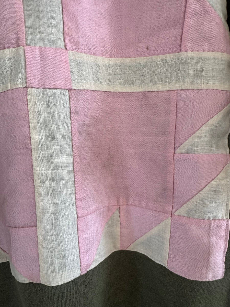 VTG Quilt Patch Army Green Raglan - Diamonds & Rust