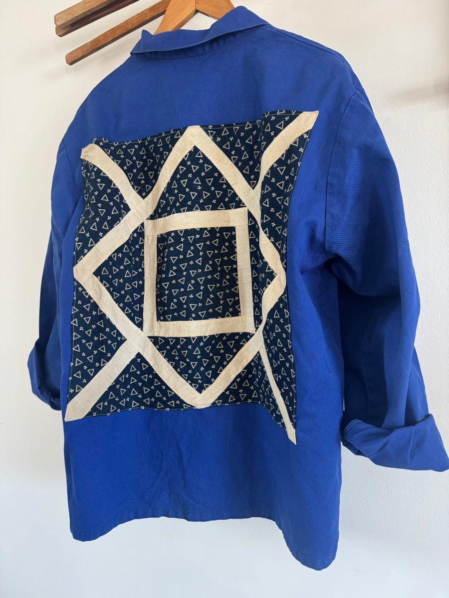VTG Quilt Patch + Chore Coat - Diamonds & Rust