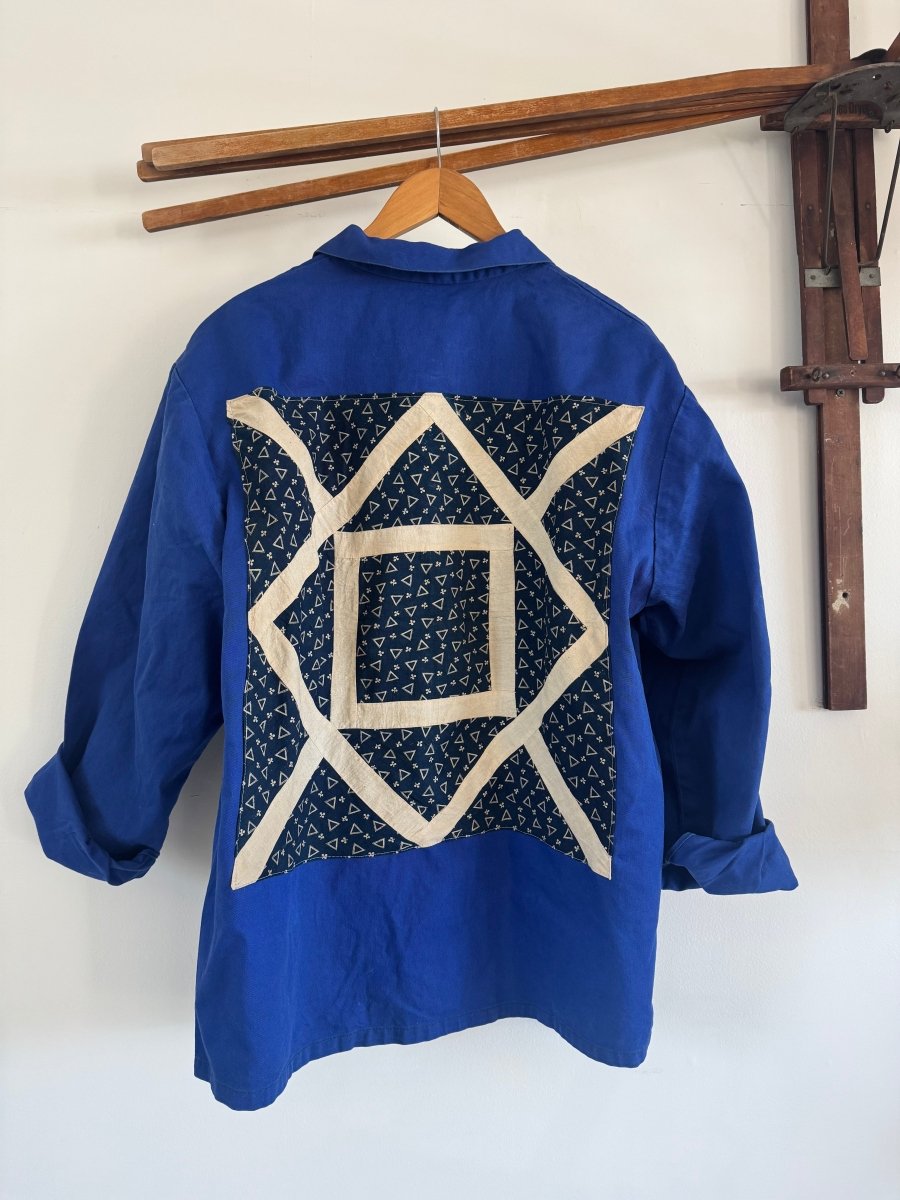VTG Quilt Patch + Chore Coat - Diamonds & Rust