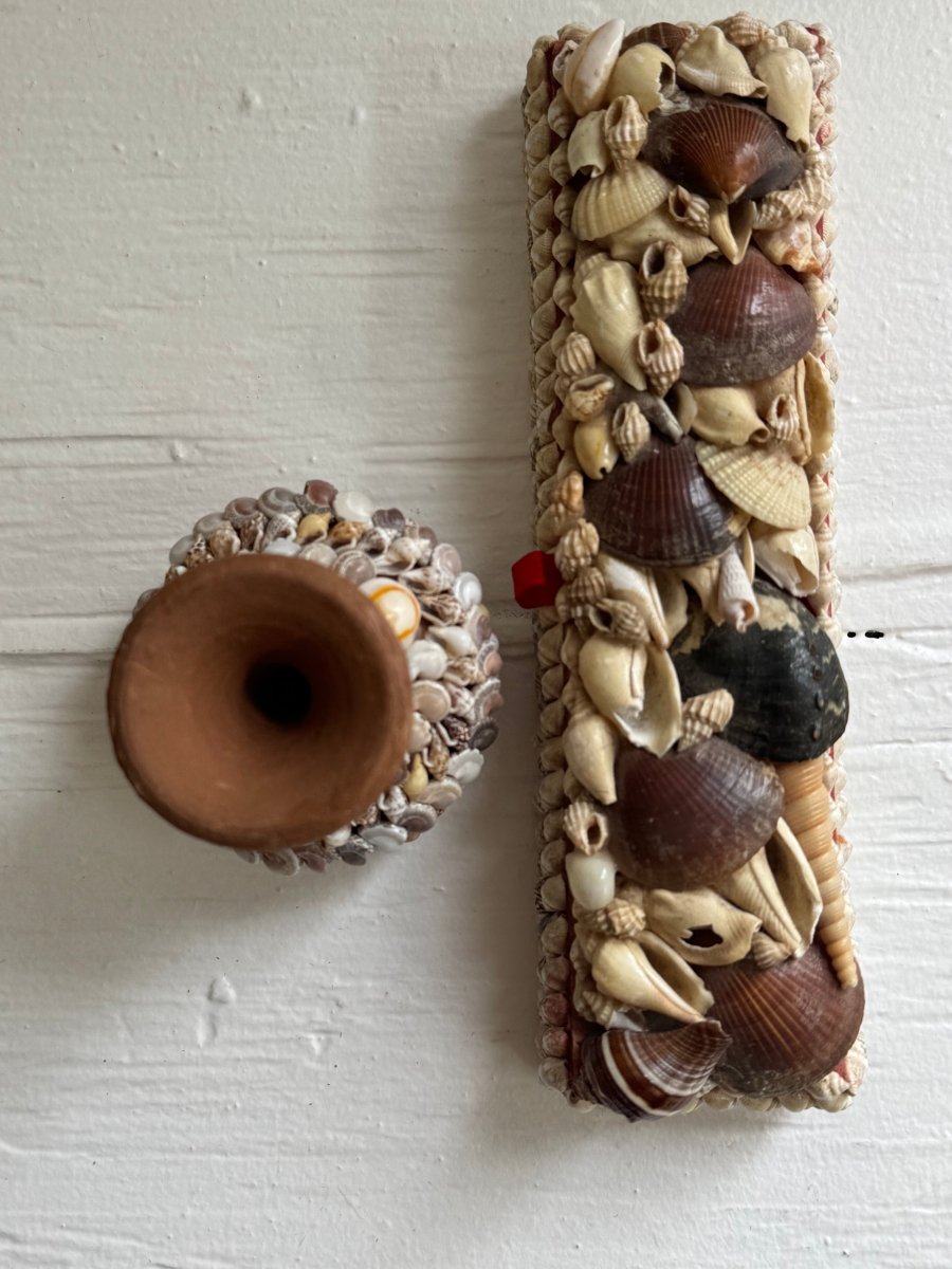 VTG Shell Box Art - Long - Diamonds & Rust