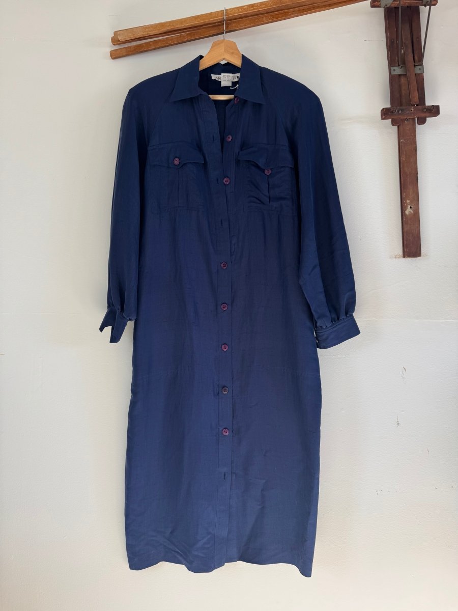 VTG Silk Long Shirt - Argenti - Diamonds & Rust