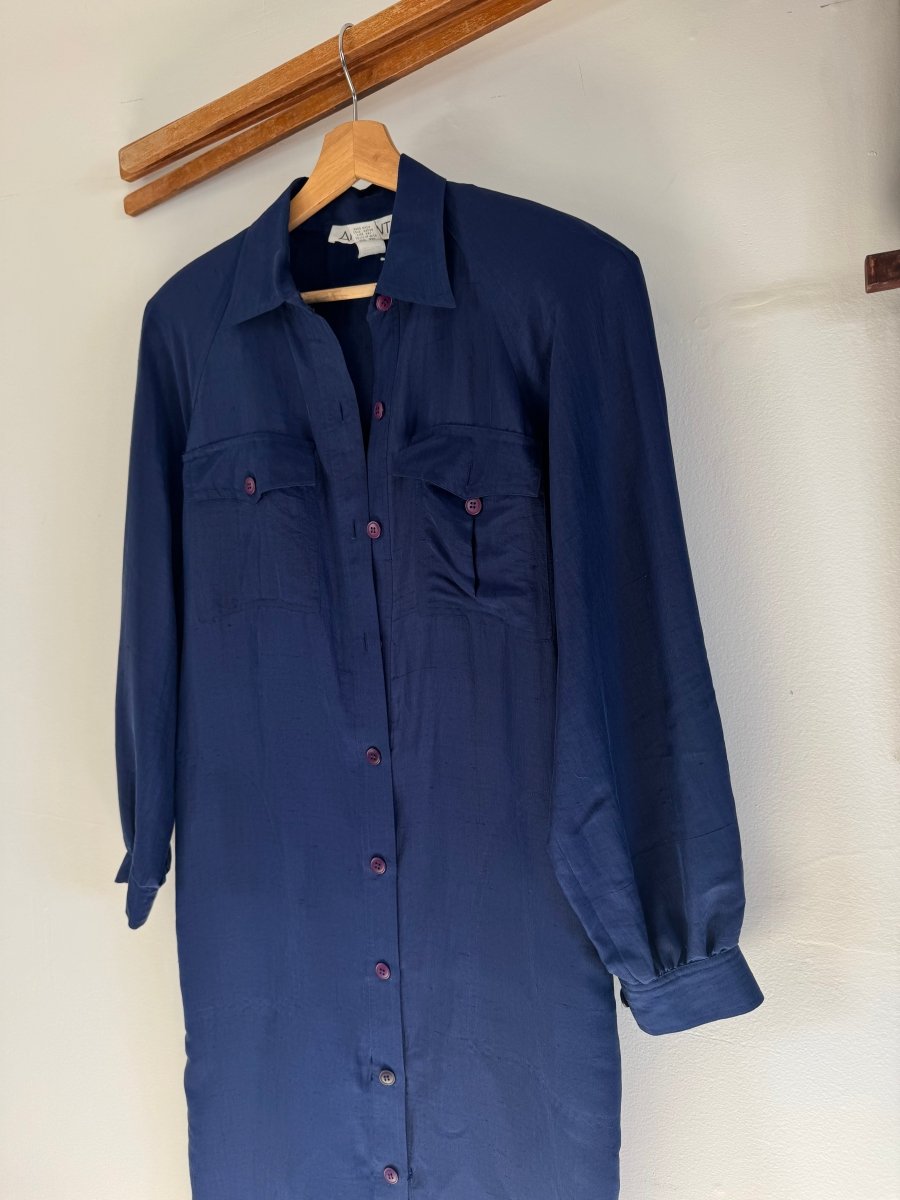 VTG Silk Long Shirt - Argenti - Diamonds & Rust