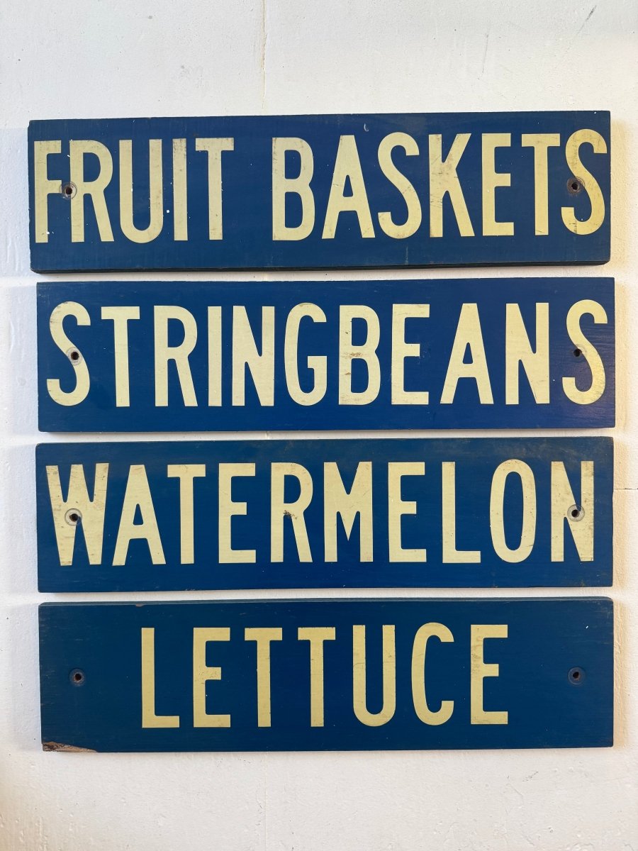 VTG Stringbean Farm Stand Sign - Diamonds & Rust