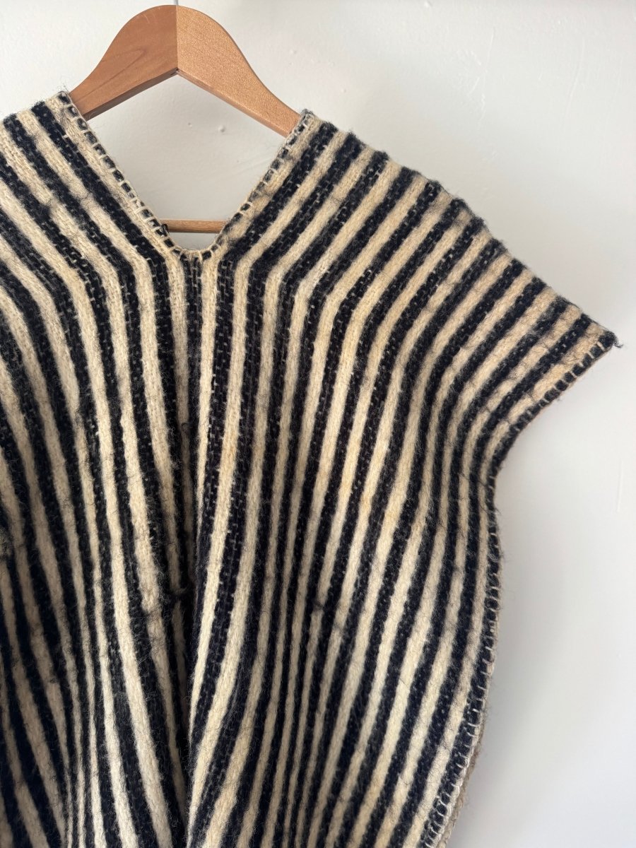 VTG Striped Shawl - Diamonds & Rust