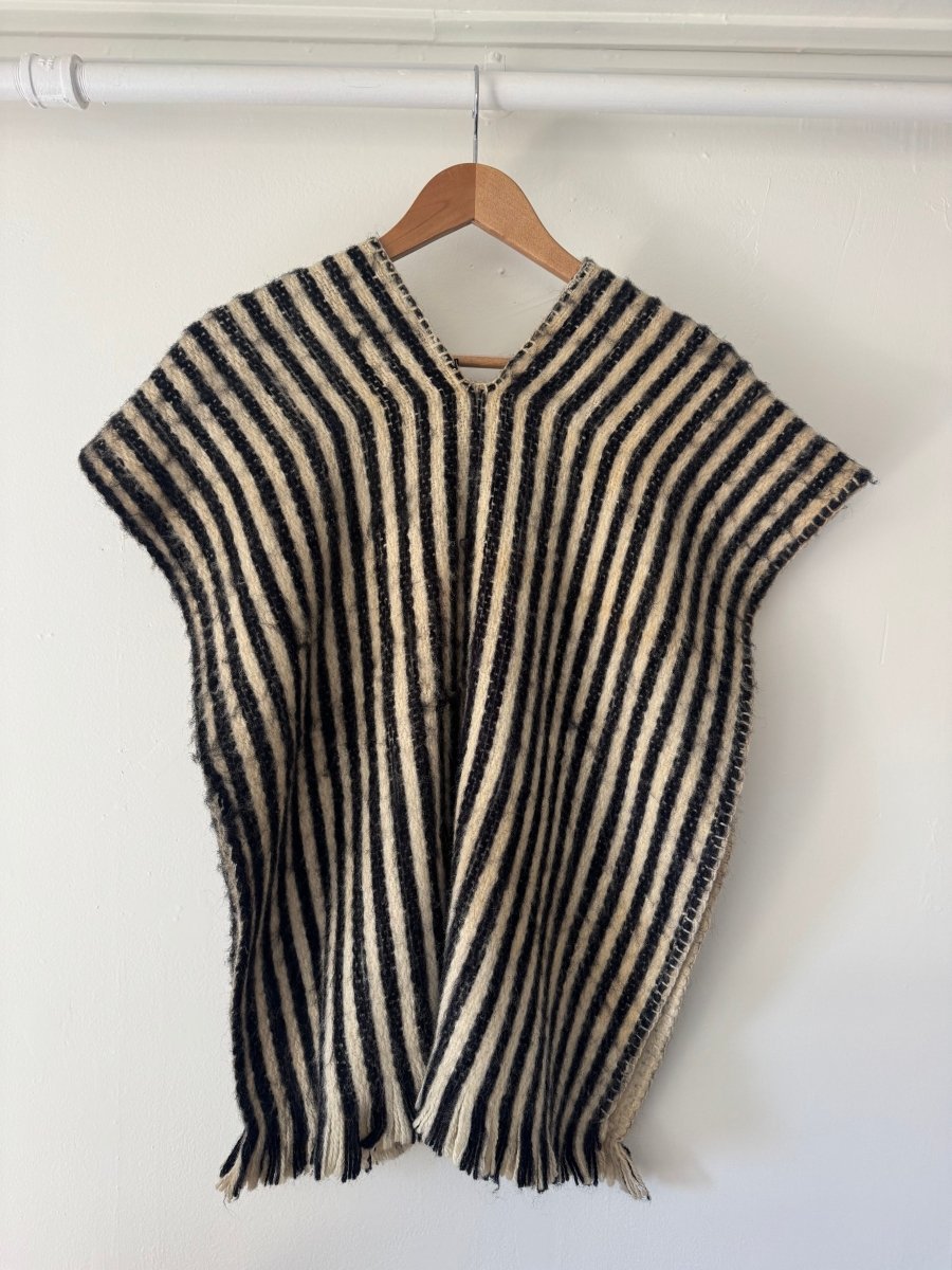 VTG Striped Shawl - Diamonds & Rust
